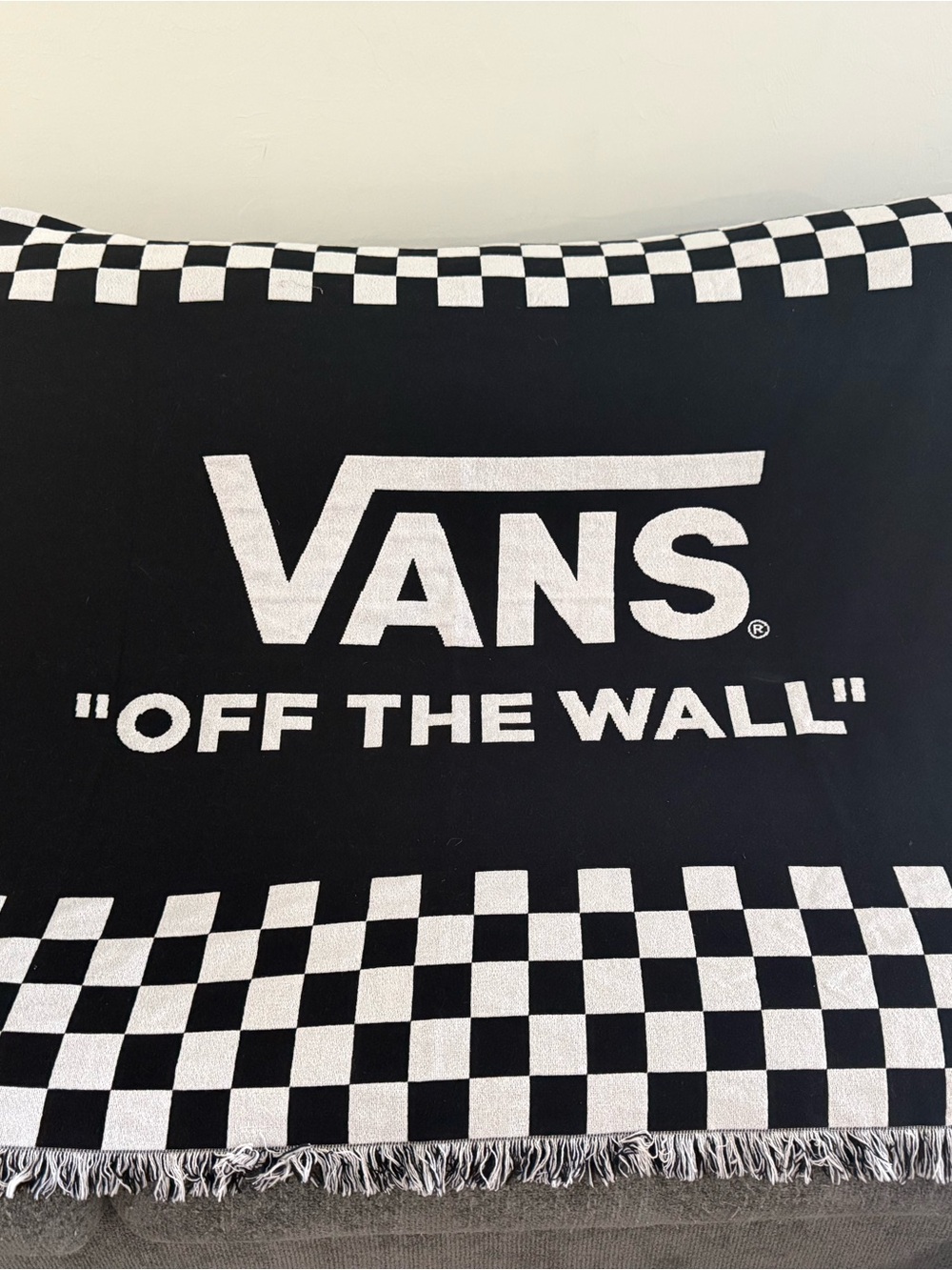 Vans Black & White Checkerboard 'Off The Wall' Tapestry